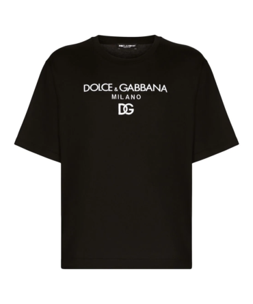 Dolce & Gabbana | Logo Embroidered Cotton T-shirt